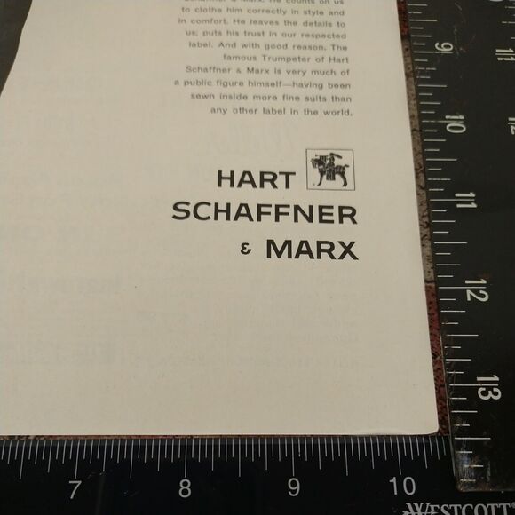 1961 Hart Schaffner & Marx Suit Man Walking Dog "Public Figure" Vtg B&W PRINT AD - Picture 4 of 10